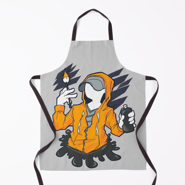 Item preview, A cool guy in urban streetwear with a street artist spray paint can designed and sold by fifou96.