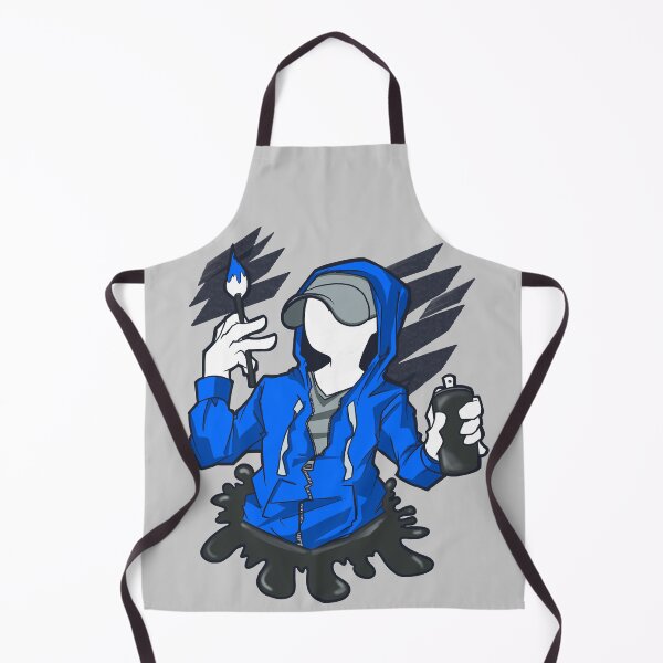 Item preview, A cool guy in urban streetwear with a street artist spray paint can designed and sold by fifou96.