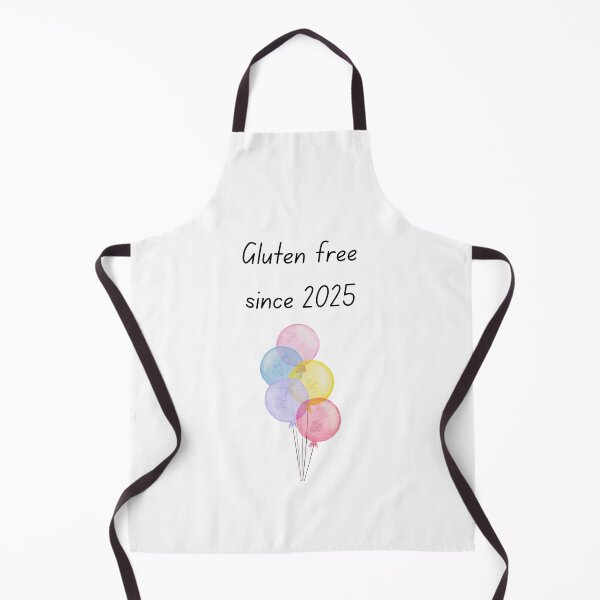 Item preview, Gluten Free Since 2025 | Pastel Watercolour Balloon Illustration | Coeliac Lifestyle Design designed and sold by My Gluten Free Life UK.