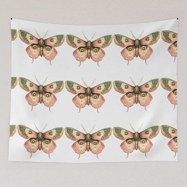 Item preview, Pink and green moth designed and sold by MendaciousMina.