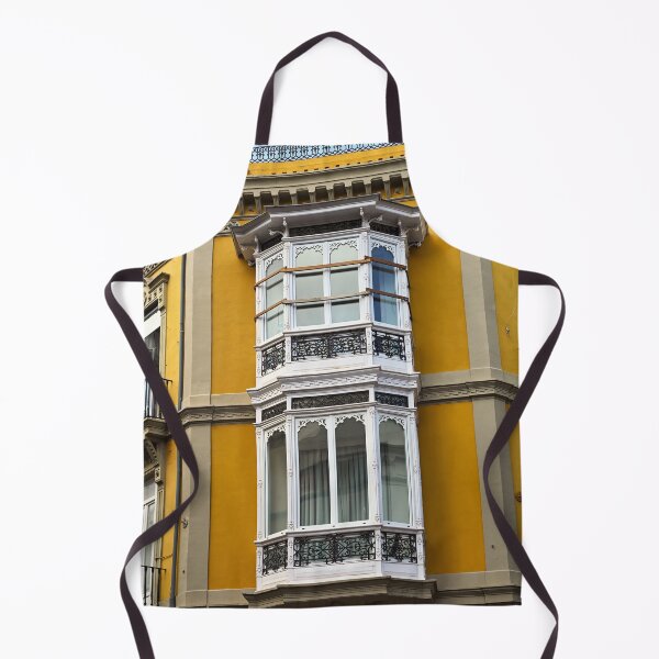 Item preview, Detalle de la fachada de una antigua ventana y pared de un edificio amarillo, Valencia, España designed and sold by goceris.