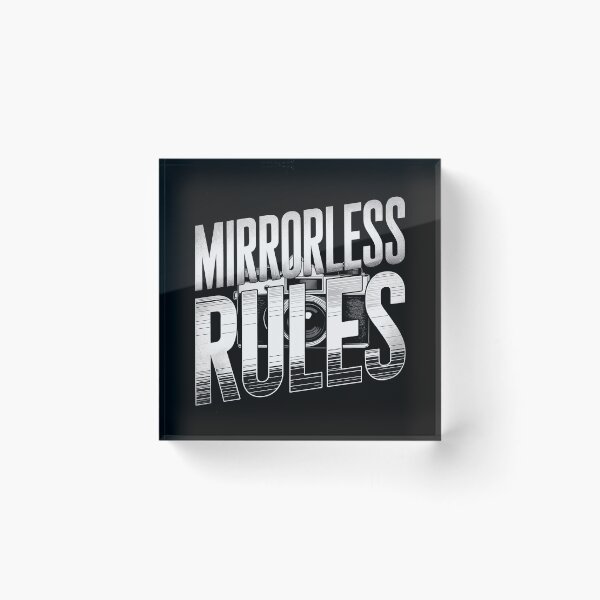 Item preview, Mirrorless Rules Typography T Shirt designed and sold by Darren Wilkes.