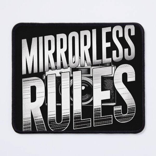 Item preview, Mirrorless Rules Typography T Shirt designed and sold by Darren Wilkes.