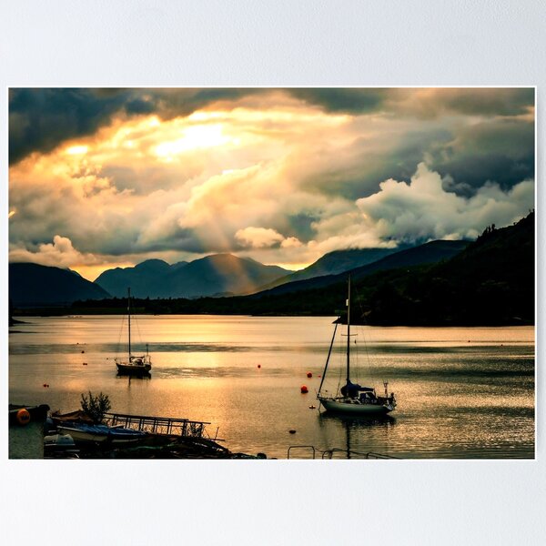 Item preview, Loch Leven – Tranquil Highlands Sunset designed and sold by Soul of Alba.