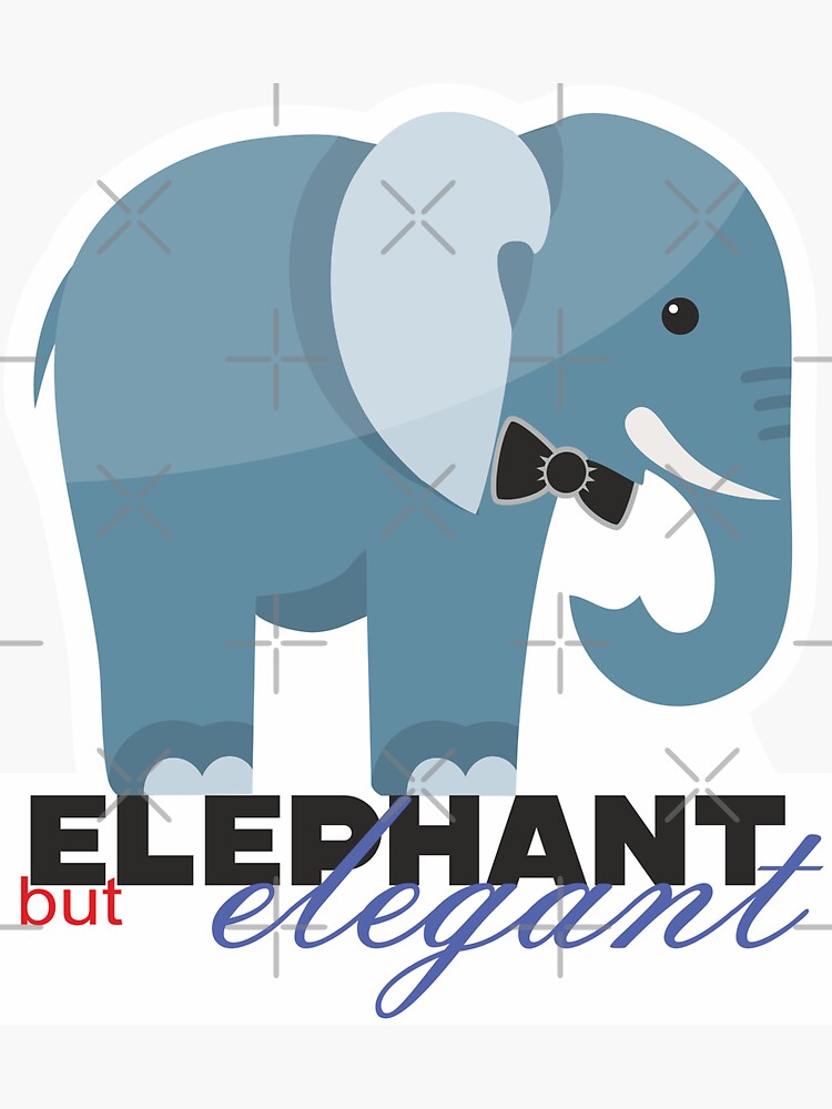 elephant with bow tie