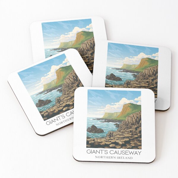 Item preview, A Pop Art Travel Print of the Giant´s Causeway - Northern Ireland  designed and sold by StudioRedKoala.