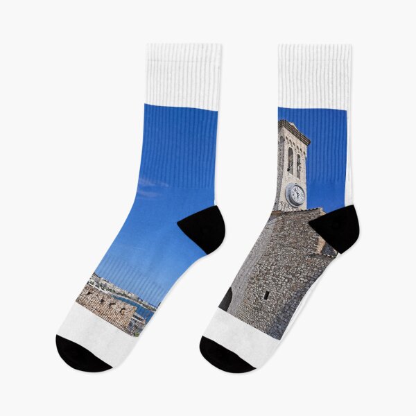 Item preview, Church Clock tower and Cannes city cityscape, France designed and sold by goceris.