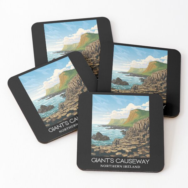 Item preview, A Pop Art Travel Print of the Giant´s Causeway - Northern Ireland  designed and sold by StudioRedKoala.