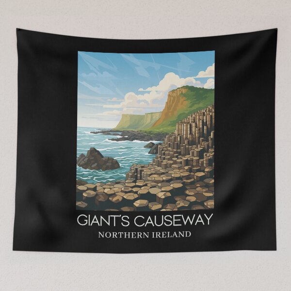Item preview, A Pop Art Travel Print of the Giant´s Causeway - Northern Ireland  designed and sold by StudioRedKoala.
