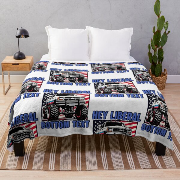 Item preview, Hey Liberal BOTTOM TEXT jacked up 4x4 truck designed and sold by Captain-Jackson.
