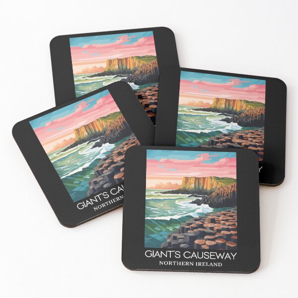 Item preview, A Pop Art Travel Print of the Giant´s Causeway - Northern Ireland  designed and sold by StudioRedKoala.