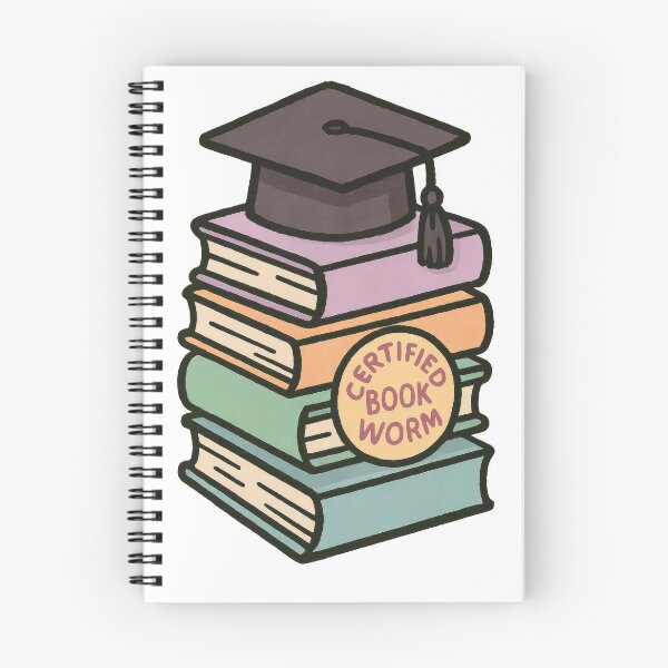 Item preview, Certified Bookworm – Graduation Stack of Books designed and sold by Trendy Sticker & Merch Collection - Express Yourself.