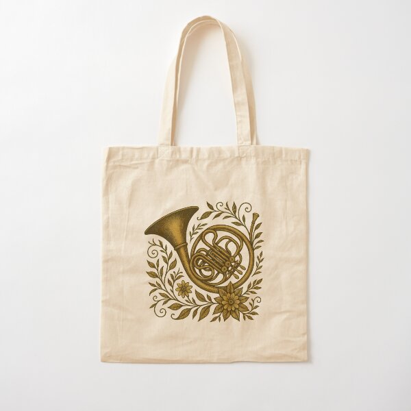 Item preview, Waldhorn im antiken Stil mit Blumen designed and sold by Meandmyshop.