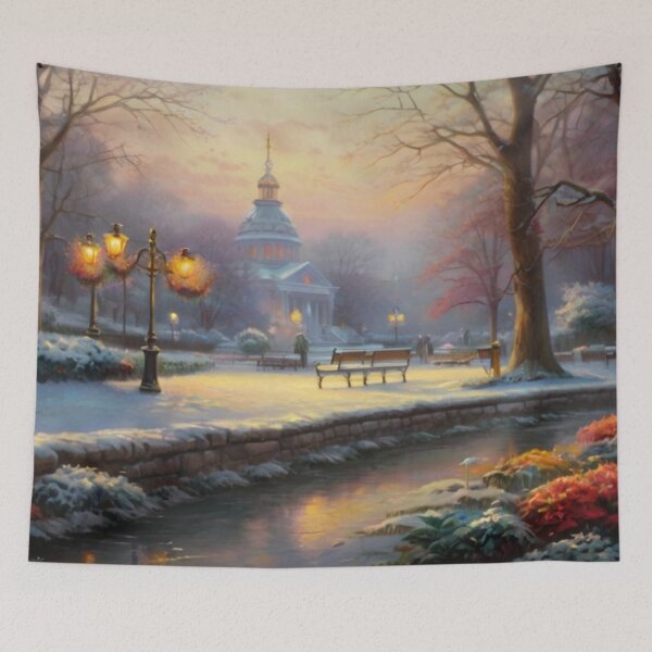 Item preview, Frosted Serenity in the Public Park designed and sold by BlareBlare.
