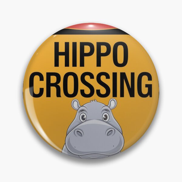 Item preview, Warning: Hippo Zone Ahead designed and sold by NeatThingLover.