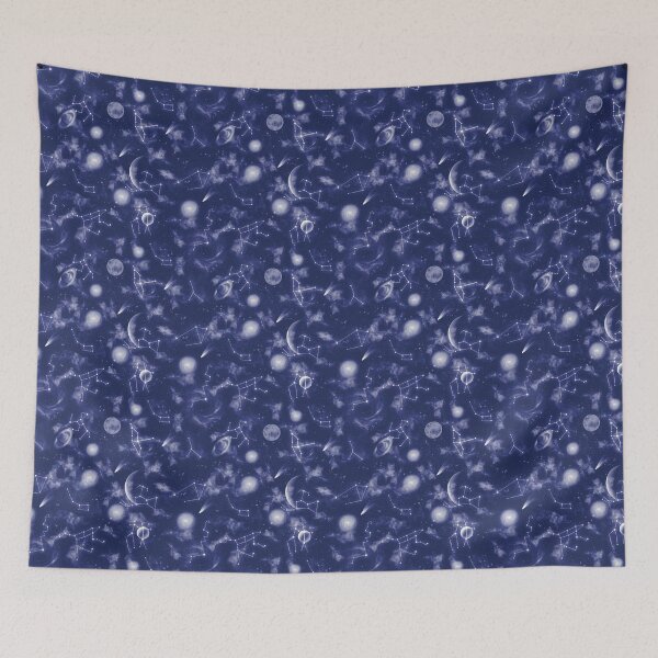 Item preview, Night sky with stars, planets and constellations designed and sold by Sock Garden.