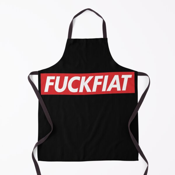 Item preview, FUCKFIAT Red Box Logo Parody Sticker – Anti-Fiat Money Meme Design designed and sold by WAUZ.
