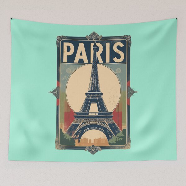 Item preview, A Retro-Style Travel Poster of Paris designed and sold by Aise06.