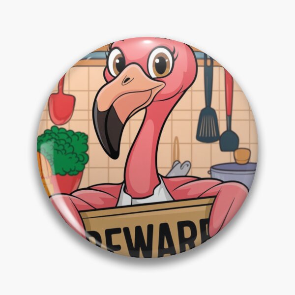 Item preview, Flamingo Alert Sign designed and sold by NeatThingLover.
