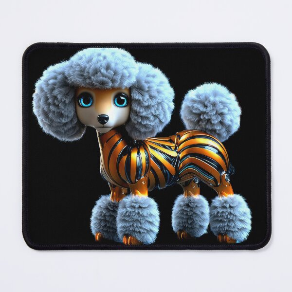 Item preview, Cute Cyber Poodle Dog in Metallic Armor designed and sold by Maryna_Reine.