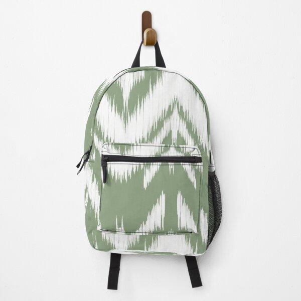 Item preview, Ikat Chevron Pattern Fabric Texture (Green) designed and sold by Theerapol Buphasiri.