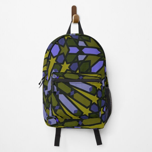 Item preview, Dark Blue & Olive – Geometric Symmetry Mosaic designed and sold by Tarjiart.