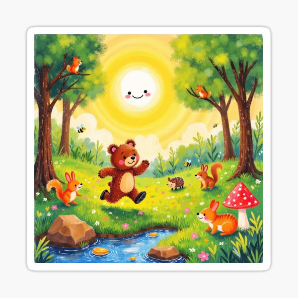 Item preview, Bear explores the forest designed and sold by MADandSANE-MArt.