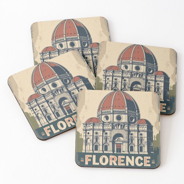 Item preview, A Retro-Style Travel Poster of Florence designed and sold by Aise06.