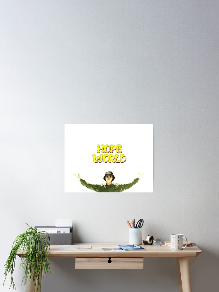 Poster Logo Hope World J Hope Par Cassidymorgan Redbubble