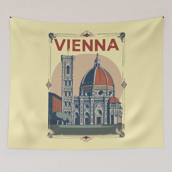 Item preview, A Retro-Style Travel Poster of Vienna designed and sold by Aise06.