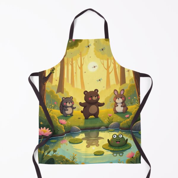 Item preview, A bear and his friends at the pond designed and sold by MADandSANE-MArt.