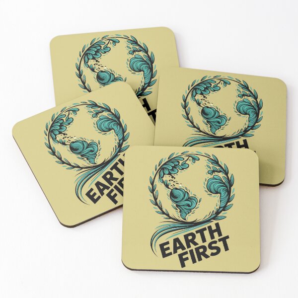 Item preview, Earth First Art Print | Eco-Friendly Globe with Laurel Design designed and sold by pnidesign.