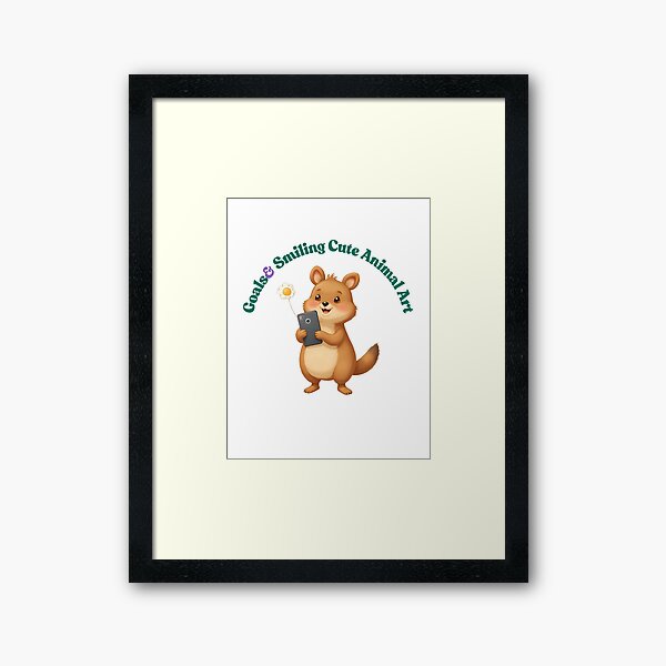 Vista previa del artículo con la obra «Quokka tomándose un selfie: arte animal sonriente y tierno», diseñado y vendido por Jbl Jaouad.