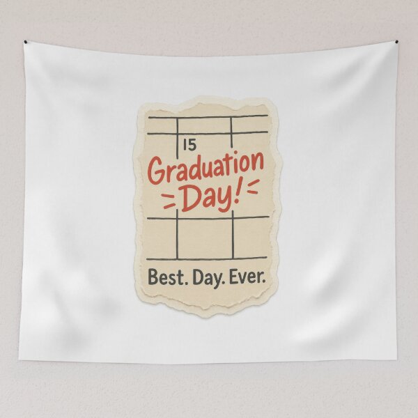 Item preview, Graduation Day – Calendar Page Best Day Ever Sticker designed and sold by Trendy Sticker & Merch Collection - Express Yourself.