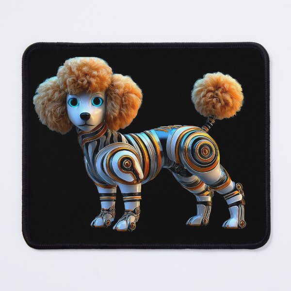 Item preview, Cute Cyber Poodle Dog in Metallic Armor designed and sold by Maryna_Reine.