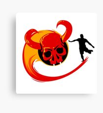Football Head of Death Canvas Print