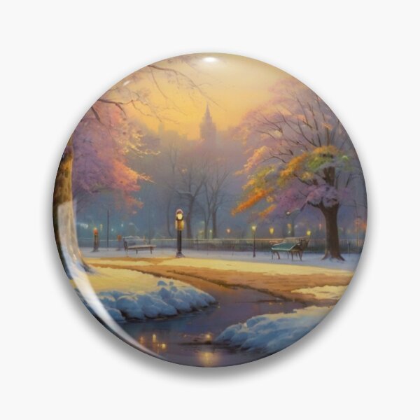 Item preview, Whispers of Snow: A Winter Park Painting designed and sold by BlareBlare.