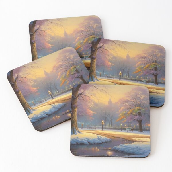 Item preview, Whispers of Snow: A Winter Park Painting designed and sold by BlareBlare.