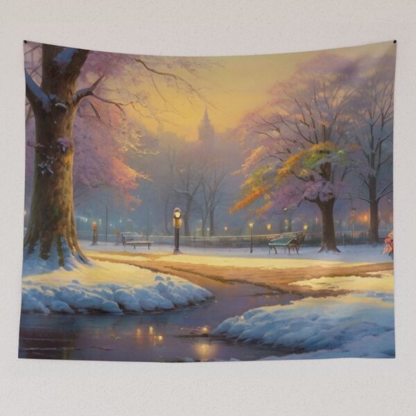 Item preview, Whispers of Snow: A Winter Park Painting designed and sold by BlareBlare.