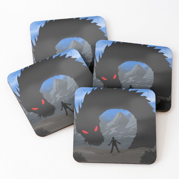 Item preview, A monster, a legendary dragon, appears in front of a man on a cliff. designed and sold by fifou96.