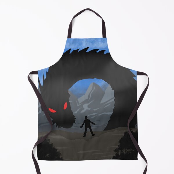 Item preview, A monster, a legendary dragon, appears in front of a man on a cliff. designed and sold by fifou96.