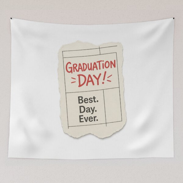 Item preview, Graduation Day – Calendar Page Best Day Ever Sticker designed and sold by Trendy Sticker & Merch Collection - Express Yourself.