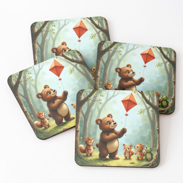 Item preview, Flying a kite with friends designed and sold by MADandSANE-MArt.