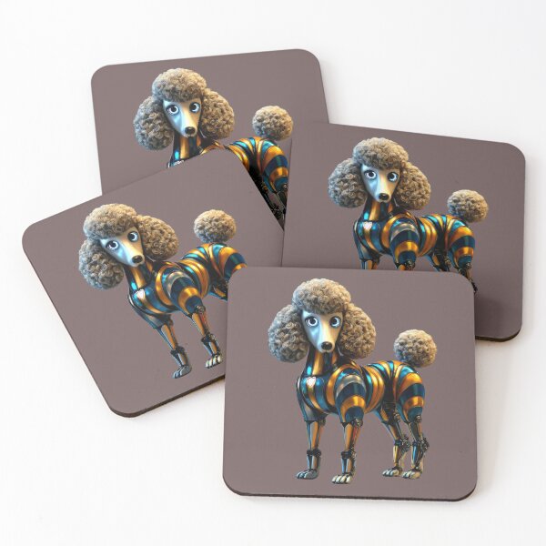 Item preview,  Cute Cyber Poodle Dog in Metallic Armor designed and sold by Maryna_Reine.
