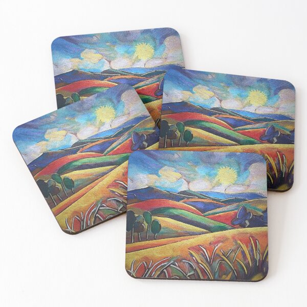 Item preview, A sunny day in the field in cubist style designed and sold by Design your dreams.