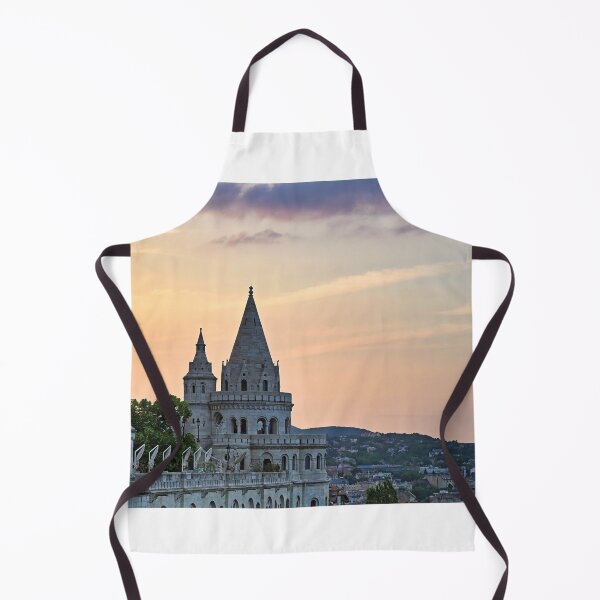 Item preview, Fishermen's Bastion in Budapest in the sunset designed and sold by goceris.