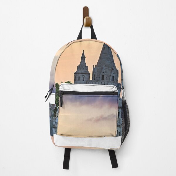Item preview, Fishermen's Bastion in Budapest in the sunset designed and sold by goceris.