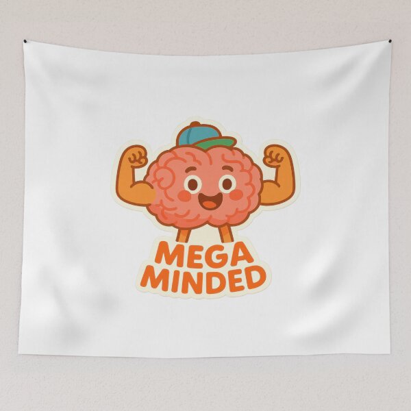 Item preview, Graduation 2025 Mega Minded Brain Art designed and sold by Trendy Sticker & Merch Collection - Express Yourself.