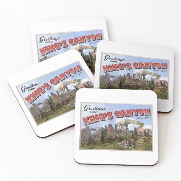 Item preview, Apex Legends Inspired 'Greetings from Kings Canyon' Vintage / Retro Postcard Weathered Design designed and sold by Mercy Apparel.