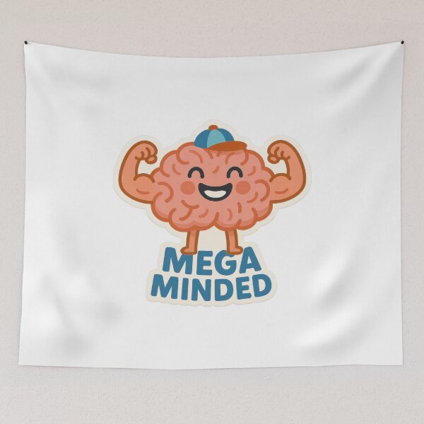 Item preview, Graduation 2025 Mega Minded Brain Art designed and sold by Trendy Sticker & Merch Collection - Express Yourself.